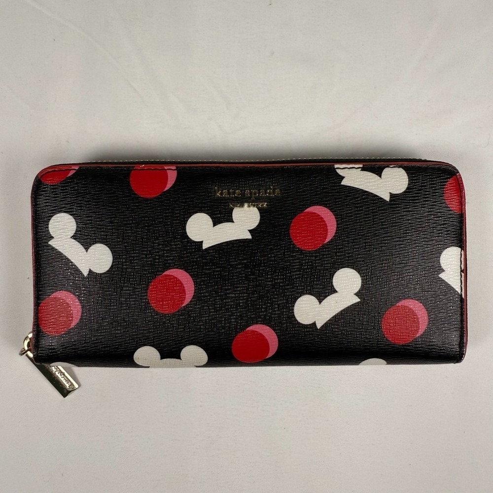 Rare Disney Parks x Kate Spade New York Mickey Mouse Large Continental Wallet